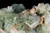 Green Cubic Fluorite Crystal Cluster - Morocco #180261-2